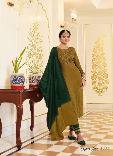 Ladies Flavour Copper Stone 13 Wholesale Readymade Salwar Suits